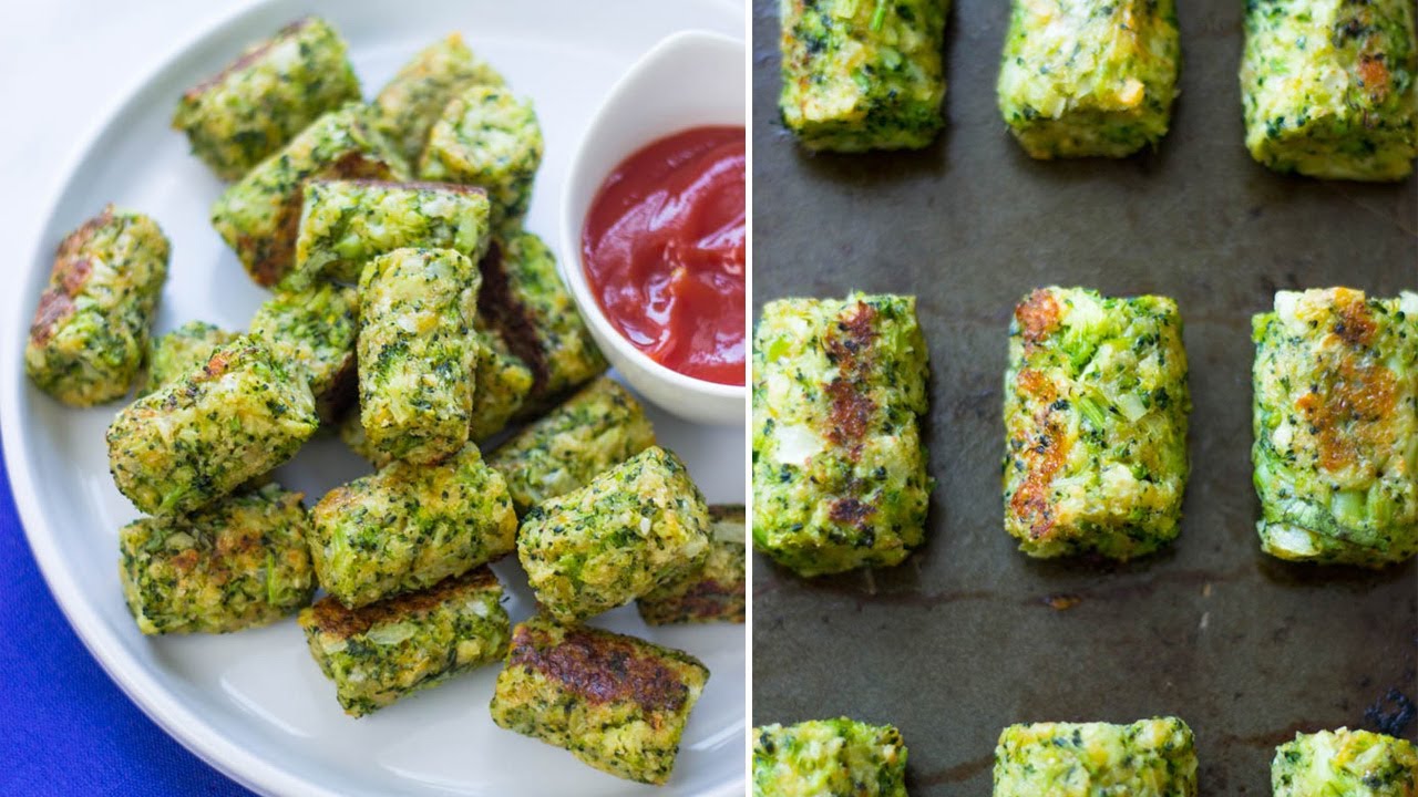 Healthy Baked Broccoli Tots