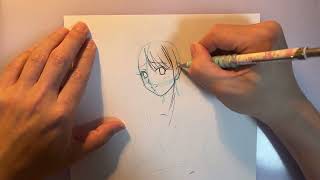 推しのファンアートを描くだけの動画Part1（ラフ画編）