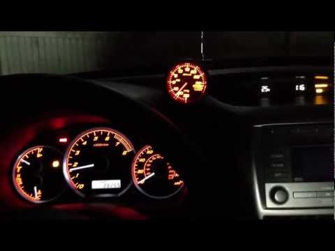 09 Subaru WRX Defi Boost Gauge Start up.