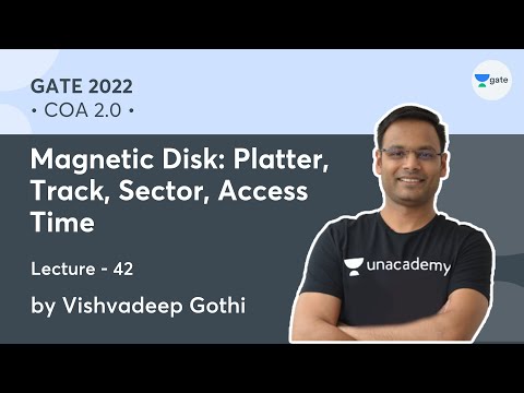 Magnetic Disk: Platter, Track, Sector, Access Time | L-42 | COA 2.0 | GATE 2022 | Vishvadeep Gothi