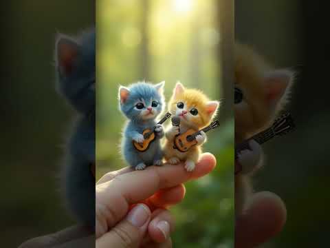 Nheo nheo with tiny cats #cat #rbaby