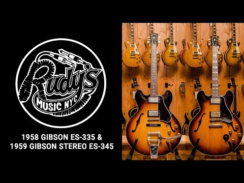 1958 Gibson ES-335 TD vs. 1959 ES-345 TD - Rudy's Music Shop Demo