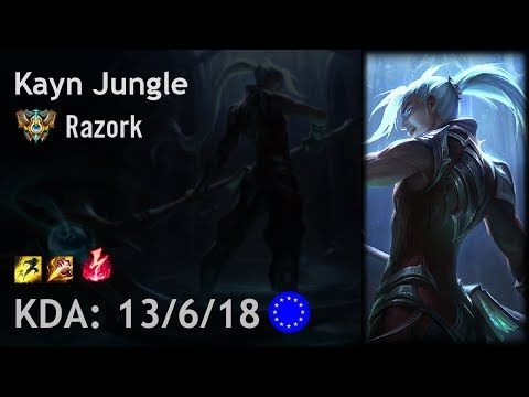 Kayn Jungle vs Camille - Razork vs Bwipo - EUW Challenger Patch 8.5