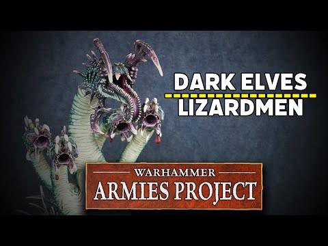 Dark Elves vs Lizardmen Warhammer Armies Project Battle Report