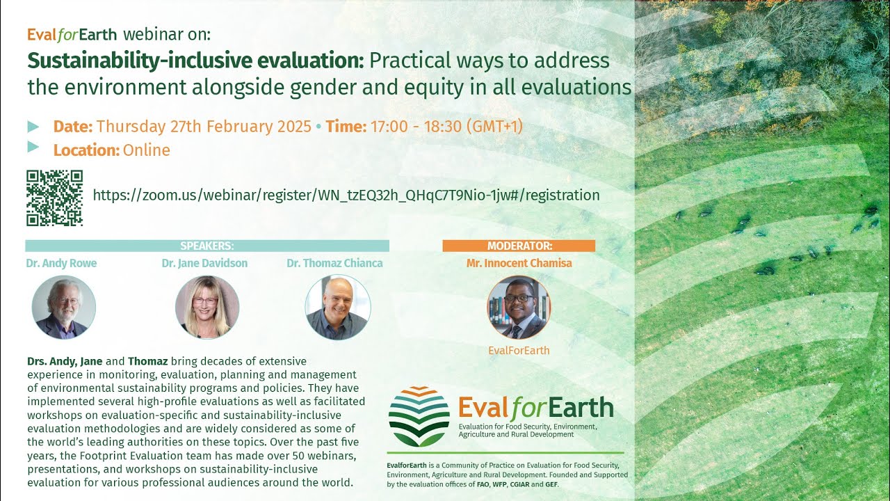 Sustainability-inclusive evaluation