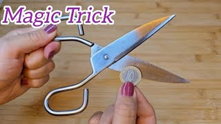 Oh my good 😱 a coin can sharpen rusty, dull scissors again !