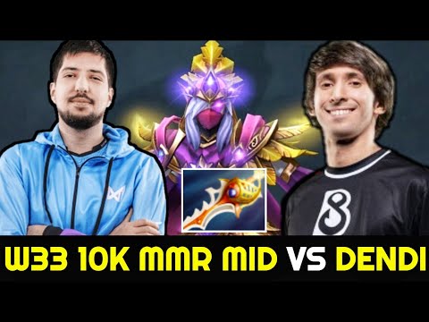 W33 Rapier Templar Assassin vs DENDI Queen of Pain WTF Game 7.25 Dota 2