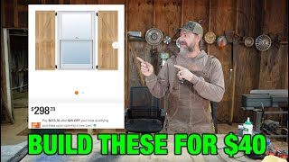 I Copied $300 Home Depot Cedar Shutters for $40