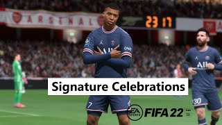 FIFA 22 - How To Trigger Signature Celebrations