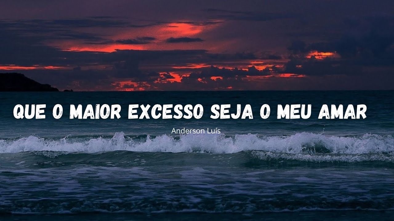 Que o maior excesso seja o meu amar - Anderson Luis - Hino avulso CCB