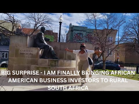 BIG SURPRISE. I am finally bringing African  American Business Investors into Rural South Africa