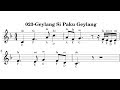 023-Geylang Si Paku Geylang music sheet
