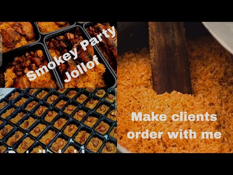 HOW TO MAKE HALF BAG OF RICE||SMOKEY PARTY JOLLOF RICE