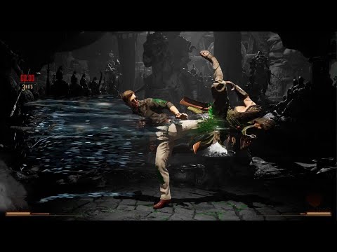 Johnny Cage Back Throw Shadow Kick Brutality
