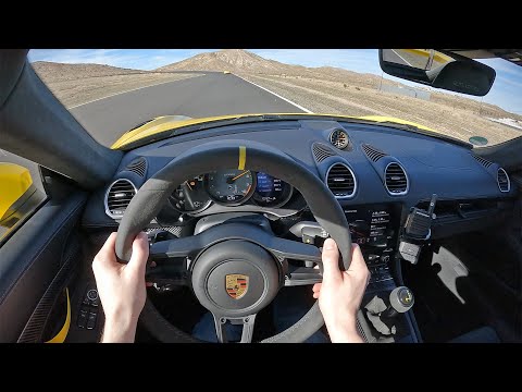 2022 Porsche 718 Cayman GT4 RS - POV Track Drive (Binaural Audio) (Streets of Willow Springs CCW)