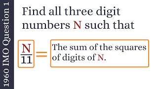 International Math Olympiad | 1960 Q1