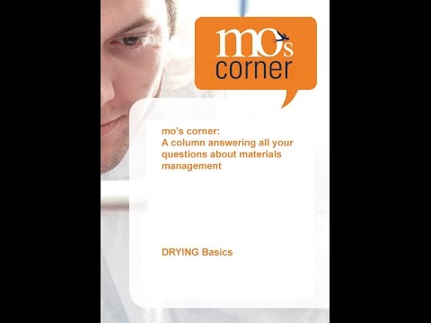 How does the dew-point impact plastic granulate drying?