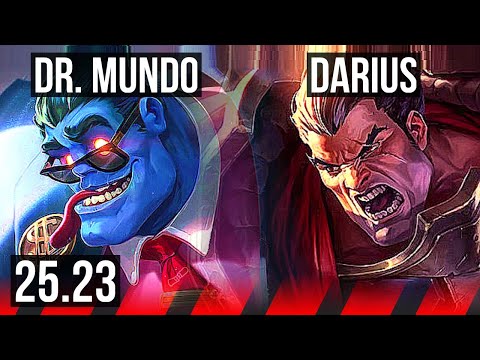 DR. MUNDO vs DARIUS (TOP) | 9/1/6, Dominating | EUW Master | 25.23