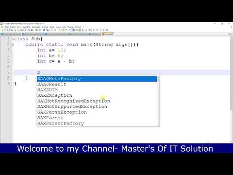 How To Subtract Two Numbers In Java Java Project Learn Java Java Assignment Java