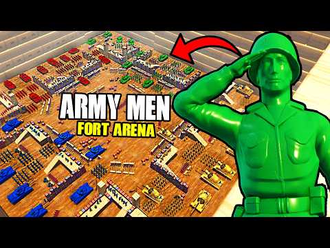 I built a Deadly FORT ARENA of Every ARMY MEN Toy Soldier ARMY! - Men of War: Army Men Mod