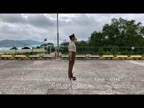 Foot Drill Lesson 6 - Turnings at the Halt - About Turn