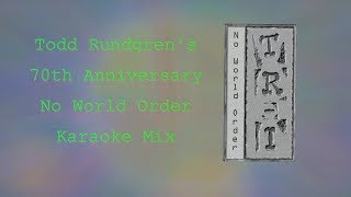 Todd Rundgren  - No World Order - TR- I  Conservative Karaoke Mix
