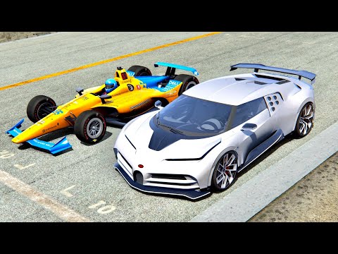 Bugatti Centodieci vs IndyCar McLaren Fernando Alonso - Nardo Speed Ring
