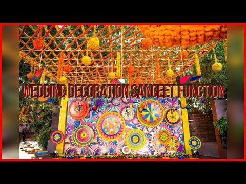 Wedding decoration ideas | Indian wedding sangeet function