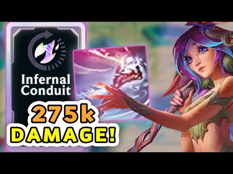 World Record?: Infernal Conduit + Runecarver (100K+ Damage EACH!) | LoL Arena