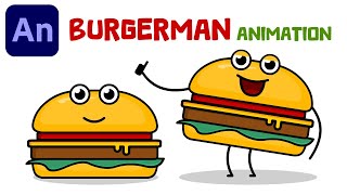 How to create BURGERMAN Animation in Adobe Animate  (FREE Project link in description)