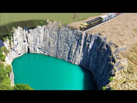 TRAINS Vs GIANT PIT WATER POTHOLES   #1- Train Simulator