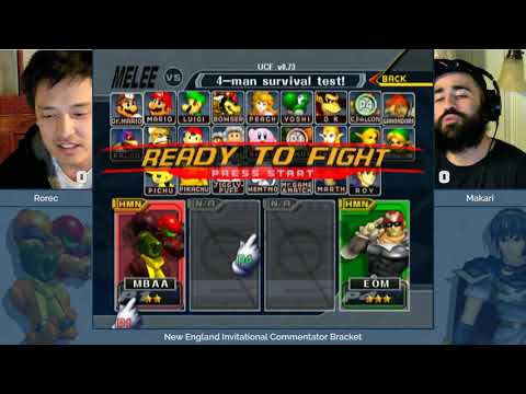 NE Melee Invitational 2018 - Rorec (Samus) vs. Makari (C. Falcon) - SSBM Caster Bracket WSF