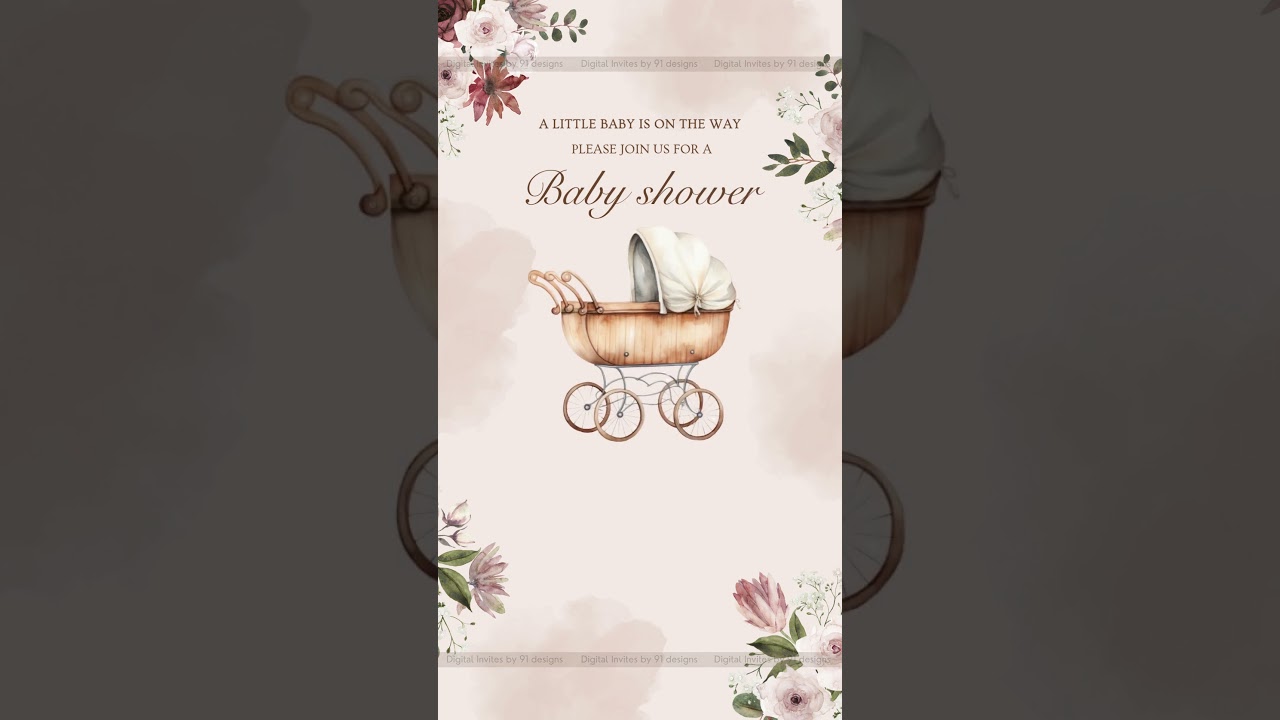 Sunshine Yellow Baby Shower Card