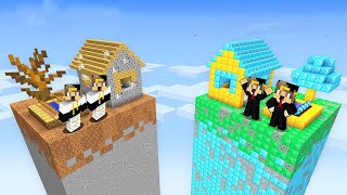 ماين كرافت ولكن رسبت علي شانك واحد شنك الاغنياء ضد شانك الفقراء ( عالم غريب ) !!!????????
