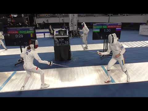 2021 235 Cadets T32 04 F E Individual Cairo EGY WCH BLUE SONT ROU  vs CIESLIK POL