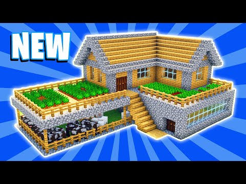 Minecraft House Tutorial : (#24) Large Wooden Survival House (How to Build)