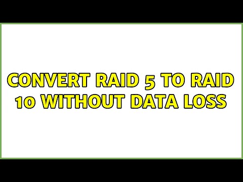 Convert RAID 5 to RAID 10 without data loss (3 Solutions!!)