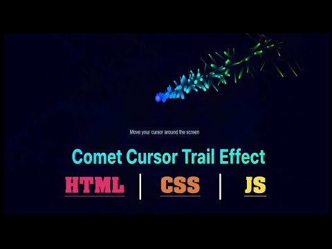 How To Create Cursor Trail Effect Using Html Css And Javascript Tutorial Cursor Css Effect