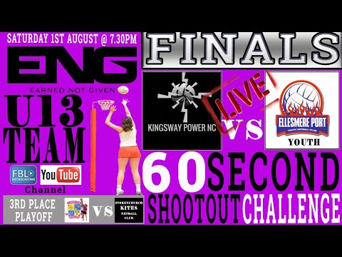 ENG Sports UK Netball 2020 U13 TEAM 60 Seconds Shootout Challenge FINAL - 7.30PM  01/08/2020