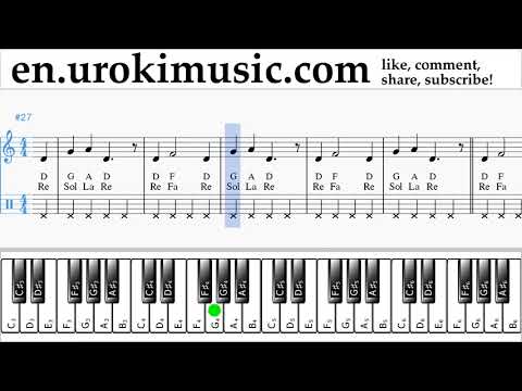 Piano lessons (right hand) Nicky Jam ft. Will Smith - Live It Up Sheet Music Tutorial um-ih352