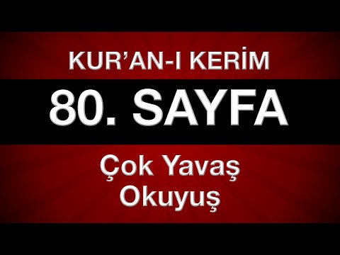 Quran page 80, part 4 with tajweed, page by page, slowest reading