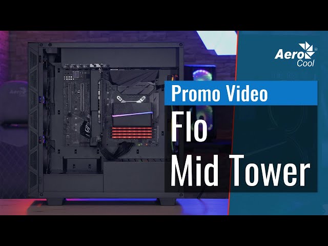 Aerocool Flo Cristal Templado USB 3.0 Negra video