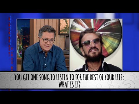 Ringo Starr Takes The Colbert Questionert