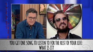 Ringo Starr Takes The Colbert Questionert