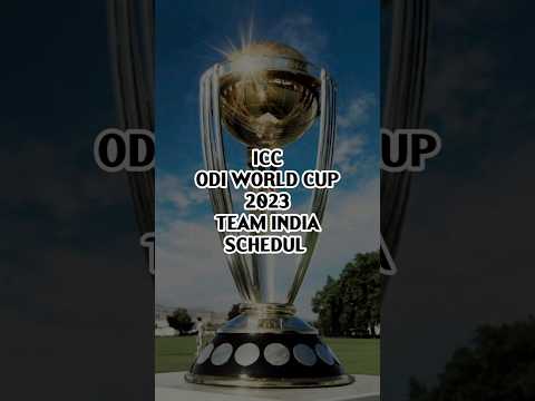 ICC ODI world cup 2023 🏆| Team india schedule 🇮🇳#shortsfeed #cricket #iccwc2023 #shrots #india
