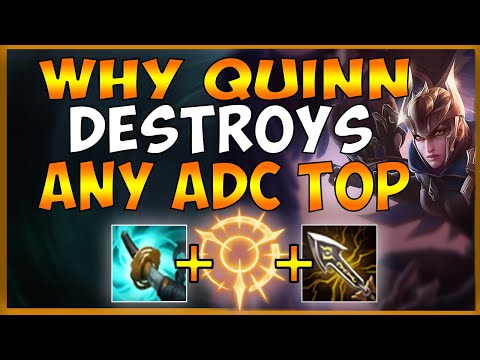 When RANK 1 Quinn goes up against an ADC Top Lane Matchup (CEO OF RANGED TOP) - League of Legends