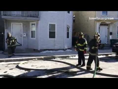 #Lowell fire appears to be clearing the scene now. Cork St. fire.