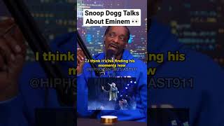 Snoop Dogg Talks About Eminem 🐐 #snoopdogg #eminem #stilldre #mgk #rap #interview #shorts