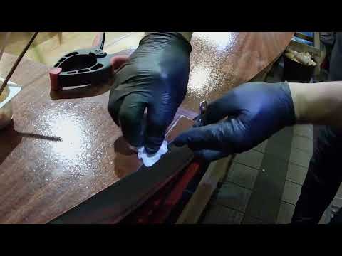 Plywood hull gluing: Episode #94 - deck surface is ready for trimming (Pasja 400; RoSSY project)