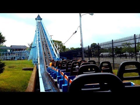 Back row point of view footage of Blue Streak